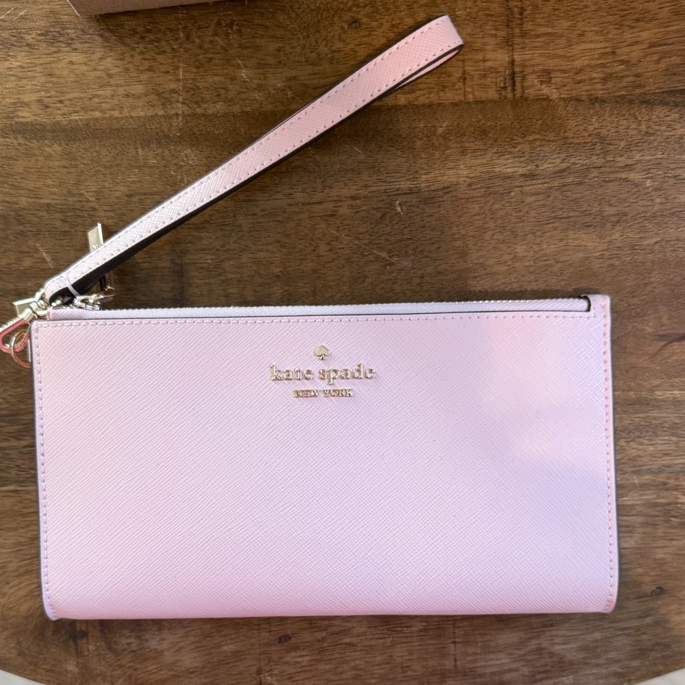 Kate Spade Light Pink Wristlet Clutch NWT